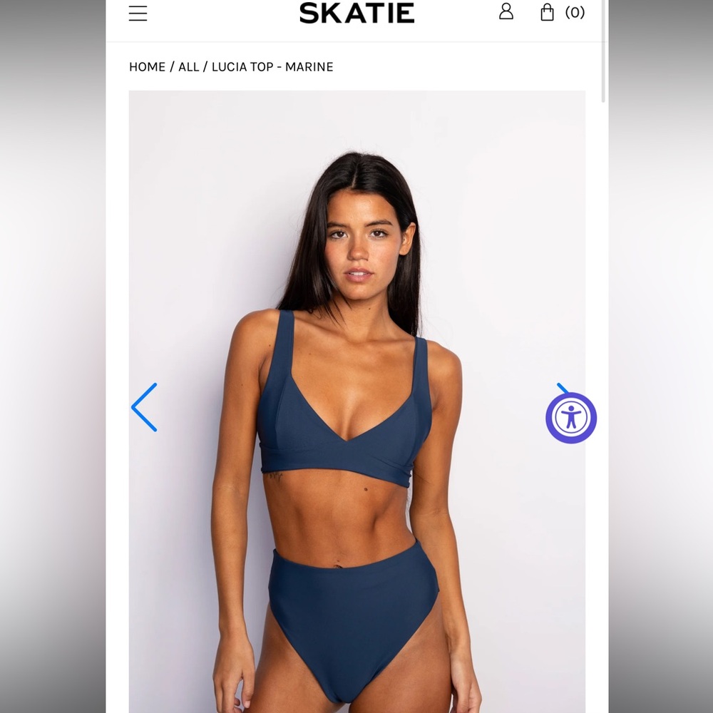 Skatie Lucia Top & Monroe Bottom NWT Marine